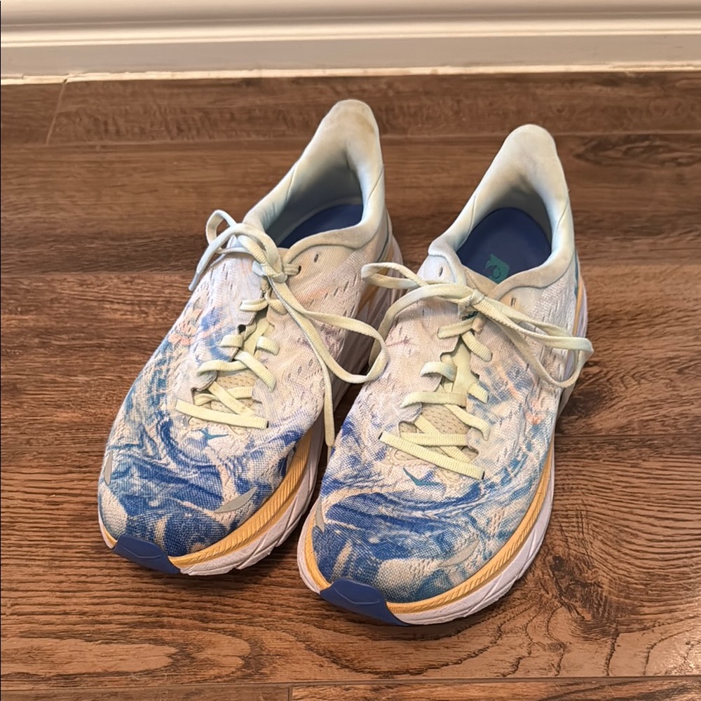 Hoka Women's Athletic Shoes in Blue and White